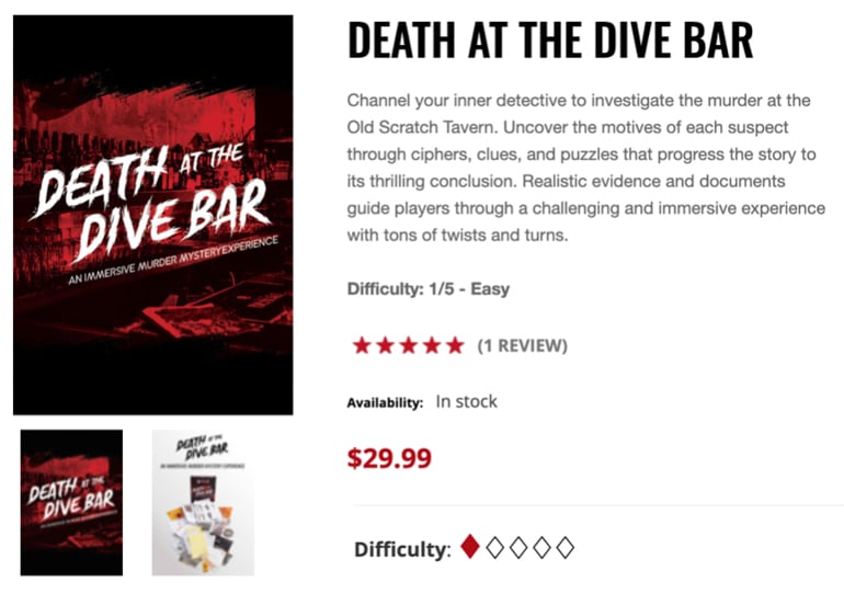 Hunt a killer death at the dive bar