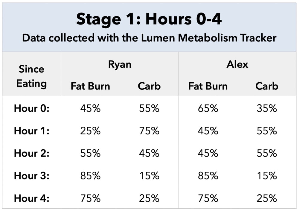 Stages of Fasting By Hour Stage 1