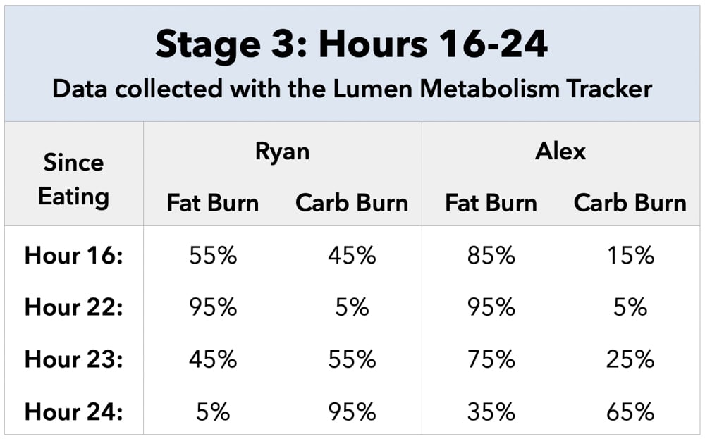 Stages of Fasting By Hour Stage 3